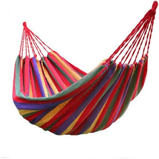 WoneNiceâ„?â€?Double Cotton Hammock for 2 Persons, Spain Warehouse